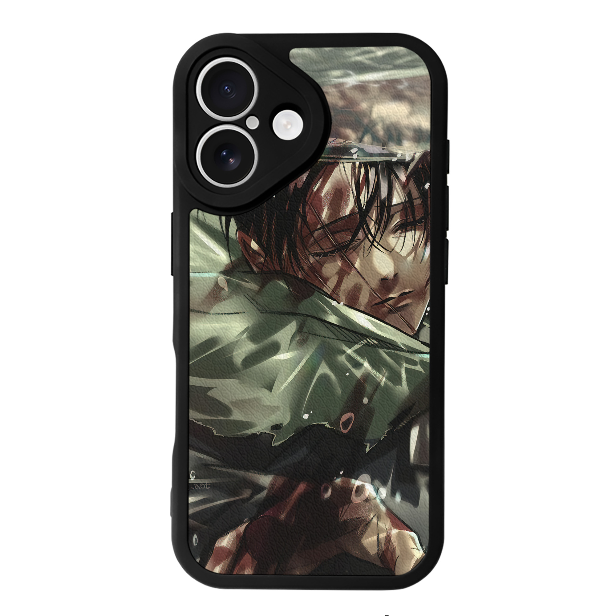 （画像用） 進撃の巨人 Attack on Titan 【iPhone 16シリーズ対応】シリコンスマホケース（レザー調） 材質：シリコン